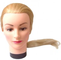 Голова-манекен тренировочная, «блондинка», натуральные волосы 50-60см, DEWAL